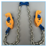 Sling d'assemblage en chaîne d'acier à forme sans fin et à œil plat pour le levage vertical de fûts et de barils (conception à quatre brins)
