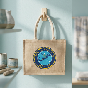 Bolsa de Yute Trenzado Natural con Bolsillo con Cremallera, Asas Largas, Diseño Elegante, Reutilizable, para Uso Diario y Eventos, Proveedor Mayorista OEM - Product Image 3