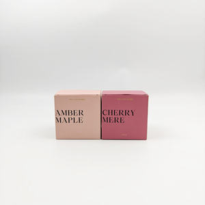 Boîtes rigides en carton avec logo personnalisé, gaufrage, revêtement UV, laminage mat, échantillon gratuit, couleur personnalisée - Cadeau de luxe, bougie parfumée - Product Image 4