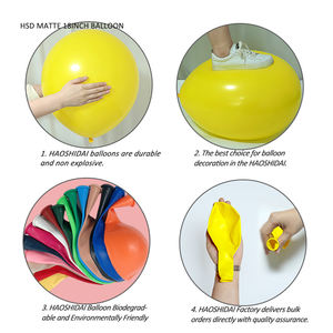18인치 두꺼운 라텍스 풍선 제조업체 친환경 원형 헬륨 컬러풀 풍선 라텍스 풍선 - Product Image 2