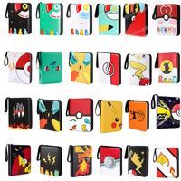 Classeur pour Cartes à Collectionner de Jeu Pokémon, Baseball, Basketball, Football, Porte-Cartes Professionnel 4 Poches avec Étuis