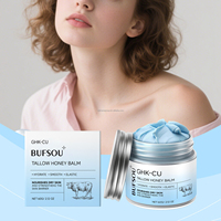 Crème Réparatrice Visage Anti-âge au Peptide de Cuivre GHK-Cu en Poudre, à Base de Suif de Bœuf, Hydratante, Soin de la Peau, Marque Blanche