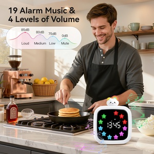 Minuteur visuel silencieux 99 min, Minuteur numérique rechargeable avec affichage couleur 9DIY, Minuteur d'étude, Fournisseur OEM ODM - Product Image 4