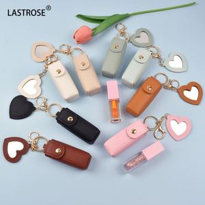 กระเป๋าใส่ลิปสติกหนัง PU ขนาดเล็กทันสมัย พกพาสะดวก พร้อมพวงกุญแจสำหรับผู้หญิง - Product Image 4