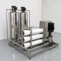 Machine de purification d'eau par osmose inverse industrielle commerciale 1000L/heure, garantie 1 an, pour le traitement de l'eau des lavages automobiles