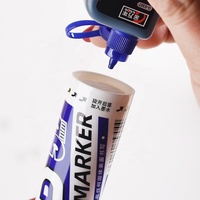Marqueurs publicitaires colorés Genvana Jumbo POP, pointe de 50 mm, marqueurs permanents rechargeables pour affiches publicitaires, fournitures artistiques