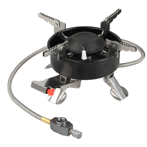 Réchaud de <span class=keywords><strong>camping</strong></span> pliable en acier inoxydable avec allumage piézoélectrique, brûleur coupe-vent pour le <span class=keywords><strong>camping</strong></span> et la randonnée - Product Image 2