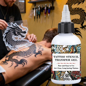 Gel de transfert de pochoir de <span class=keywords><strong>tatouage</strong></span> OEM, végan, à séchage rapide, longue durée, application facile - Product Image 1