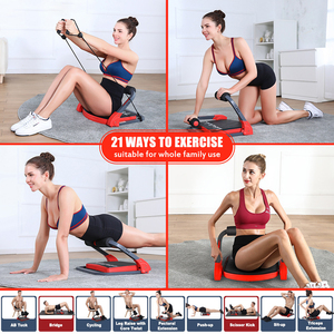 Allenamento a casa multifunzione allenamento addominale vita Bodybuilding Trainer Abs esercizio Crunch addominale <span class=keywords><strong>con</strong></span> fasce di resistenza - Product Image 5
