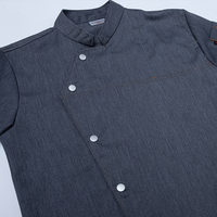 Combinaison de travail respirante à manches longues en coton/polyester, uniforme de chef pour restaurants, traiteurs, sushis, boulangeries et cafés
