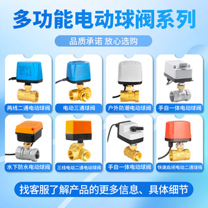 Vanne à boisseau sphérique électrique bidirectionnelle DN25 1,2 Nm IP52 220 V CA pour le contrôle de l'eau - Product Image 5