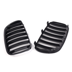 Rejilla de parachoques delantero BMW E83, negro brillante, línea única, plástico ABS, para modelos 2007-2010 - Product Image 3