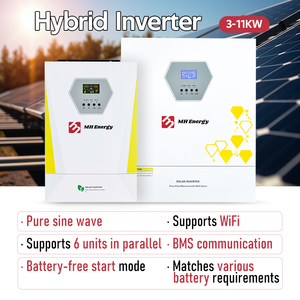 Off on Grid Solar <b>Batteries</b> and Inverters 48v <b>24v</b> Ip65 Wifi 4 Kw 4.2 Kw 5kva 8kw 11kw 10kw Hybrid Solar Without <b>Battery</b> - Product Image 2