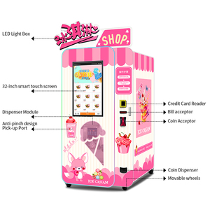Distributeur automatique de glace molle commercial extérieur à distribution rapide 15S, machine à glace Sundae, usine chinoise - Product Image 3