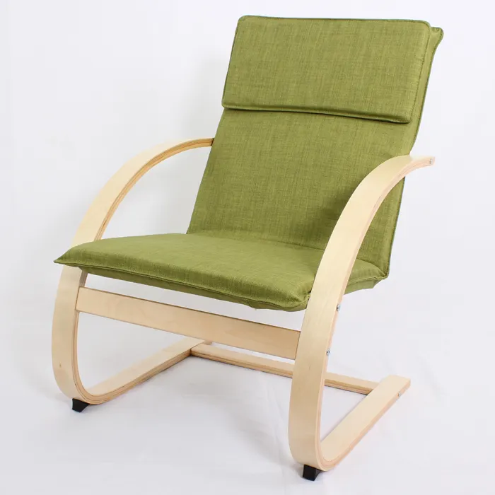Hermosa silla moderna de cáscara sillón reclinable de madera de Bentwood