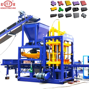 Máquina para Fabricar Bloques <span class=keywords><strong>de</strong></span> Hormigón QT4-15s para Producción en Masa, para Fábricas <span class=keywords><strong>de</strong></span> Ladrillos Medianas <span class=keywords><strong>de</strong></span> 2000-8000 Metros Cuadrados - Product Image 1