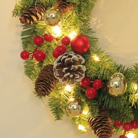 Couronne d'automne en bois et métal, décorée de fleurs (Dollar Blossom, Daisy, Hibiscus), style lanterne, pour l'extérieur, les fêtes, les funérailles, la paix et la fête des Mères