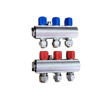 Латунные коллекторы для теплого пола на 7 контуров, гидравлические распределители PEX, DN25*1/2 дюйма, с 16-мм трубками - Product Image 5