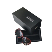 Logo privé personnalisé luxe lunettes de soleil papier emballage lunettes tiroir boîte cadeau rigide