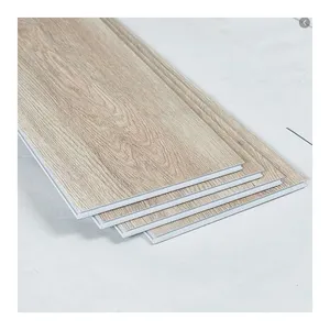 Decor Competitive Commercial 4-6mm Interlock Wood Texture New Grain Anti-Slip SPC Flooring For Project Indoors