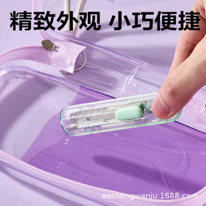 Deli Craft Knife 2079-C Color Mixing <b>Plastic</b> Student Safety Knife For Paper Cutting Art Projects - Product Image 4