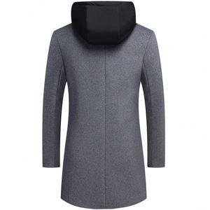 Manteau d'hiver pour homme, col double, grande taille, en laine, pour le commerce extérieur - Product Image 5