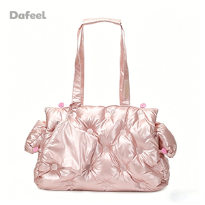 Classic Square Solid Soft Polyester Waterproof Eco-Friendly Pet Tote Sling Bag Cute Portable Outdoor Travel Carrier for <b>Cats</b> - Product Image 2