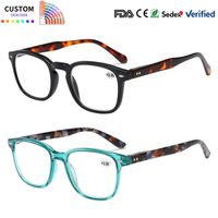 Nouvelles Lunettes de Lecture Carrées Ultra Légères Tendance Européenne avec Charnière à Ressort pour Hommes et Femmes Vente en Gros