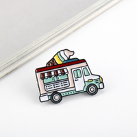 Custom Ice Cream Van Lapel Pin Manufacturer Soft Enamel Lapel Pin Kids Decoration
