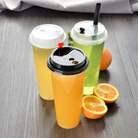 Offre Spéciale : Gobelets Personnalisés en Plastique PP pour Boba, Café et Smoothies, Jetables avec Couvercles, Recyclables