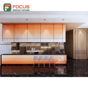 ชั้นวางสินค้ากาแฟแบบทนทาน โครงไม้เนื้อแข็ง สำหรับบริเวณรับสินค้าแบบนำกลับบ้าน ชั้นวางโชว์กาแฟหน้าร้าน - Product Image 5