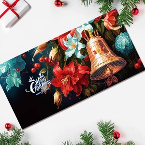 XIXI 12 pièces Fournitures de Noël et d'anniversaire créatives, peinture diamant acrylique vintage DIY peinte à la main, peinture diamant artistique pour vœux - Product Image 5