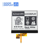 GDEY042T81-FL02 Modul Layar E-Paper 4.2 Inci dengan Lampu Depan, Penyegaran Cepat, Kejernihan Tinggi, Layar E-Ink SPI dengan Lampu Latar Terintegrasi