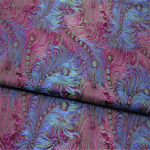 Hochwertiger Traditioneller Jacquard-Brokatstoff mit Federmuster zum Aktionspreis für Tischdecken und Sofabezüge - Product Image 1