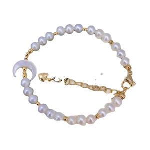 Mancuernillas y Clips de Corbata de Oro de 14K con Inyección de Perlas de Agua Dulce Versátiles de 4-5 mm con Elegante Tentación de Lujo - Product Image 5