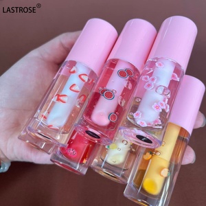 Brillo Labial Vegano Transparente con Sabor a Fruta, Bálsamo Labial Hidratante de Larga Duración, Aceite Labial Líquido Transparente Rosa, Marca Privada - Product Image 3
