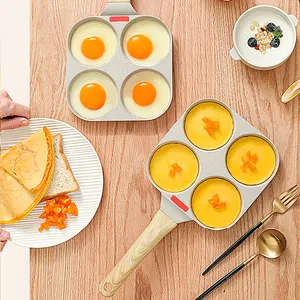 Mini Bratpfanne Küche Gesunde Vier-Loch-Spiegelei Pfanne Omelett Maifan Stein Beste Antihaft-Bratpfanne Ei