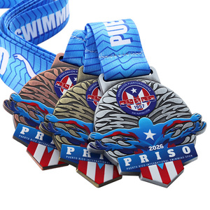 Medallas Deportivas de Aleación de Zinc con Diseño Personalizado de Puerto Rico Open, con Logotipo en Aerosol 3D, para Competiciones - Product Image 2