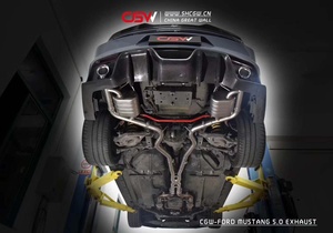 Mẹo Âm Thanh Bằng Sợi Carbon Mẹo Ống Xả Không Gỉ Cho Ford Mustang <span class=keywords><strong>5.0</strong></span> 2015 + Catback - Product Image 2