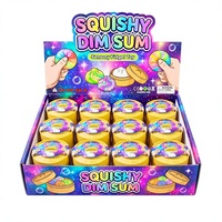 Jouet anti-stress en forme de boulette de pain vapeur douce et moelleuse, parfait pour soulager vos soucis en le pressant