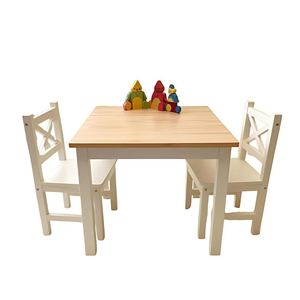 Mesa y Silla de Estudio de Madera Versátil para Niños de 2 a 8 Años, para Cuarto de Niños, Sala de Juegos, Guardería - Product Image 1