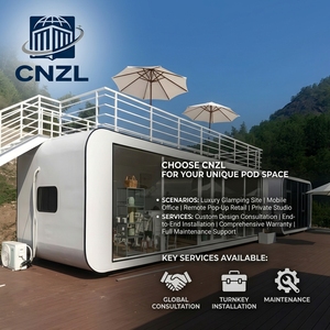 Capsule spatiale intelligente B&B en acier, maison mobile avec design de villa et chambre pour hôtel, bureau ou boutique en zone touristique - Product Image 2