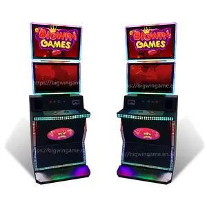 خزانة آلة اللعب المزدوجة المهارة شعبية في غرفة الألعاب بشاشة عرض LCD 23.6 بوصة خزانة معدنية راقصة مزودة بإضاءة LED نابضة بالألوان