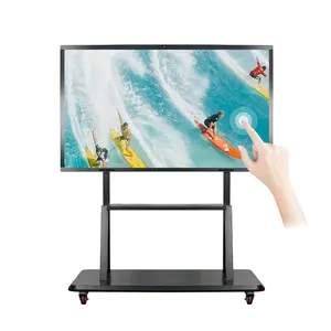 Cheap Price 65 75 86 98 Inch LCD Display Smart Board 20 Points Infrared Interactive Touch Screen