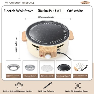 <span class=keywords><strong>Barbecue</strong></span> au <span class=keywords><strong>charbon</strong></span> de bois <span class=keywords><strong>en</strong></span> acier inoxydable avec foyer et brasero pour usage intérieur/extérieur 2,5 kg - Product Image 6