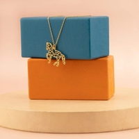 Le plus populaire à la mode collier équestre en acier inoxydable pas fané populaire Origami cheval collier cheval amant cadeau