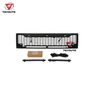 TEYOUTE Parrilla Delantera Modificada de ABS con Barra de Luces LED Ámbar para <span class=keywords><strong>Ford</strong></span> Ranger <span class=keywords><strong>BRONCO</strong></span> 1989 1990 <span class=keywords><strong>1991</strong></span> - Product Image 3