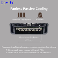 Boîtier PC SBC13 en alliage d'aluminium 6063 personnalisé, compatible Mini-ITX/Nano, avec fenêtre latérale et ports USB/audio – Stock Domify