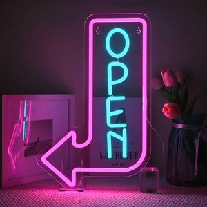 Letrero LED de Neón Profesional con la Frase "Bienvenidos", Personalizable con Logotipo Comercial Multicolor, Luz Decorativa para Tiendas y Cafés - Product Image 6