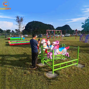 फैक्टरी मूल्य इनडोर, आउटडोर मनोरंजन पार्क खेल स्विंग सवारी शीसे रेशा वसंत बिक्री के लिए घोड़े का घोड़ा - Product Image 1